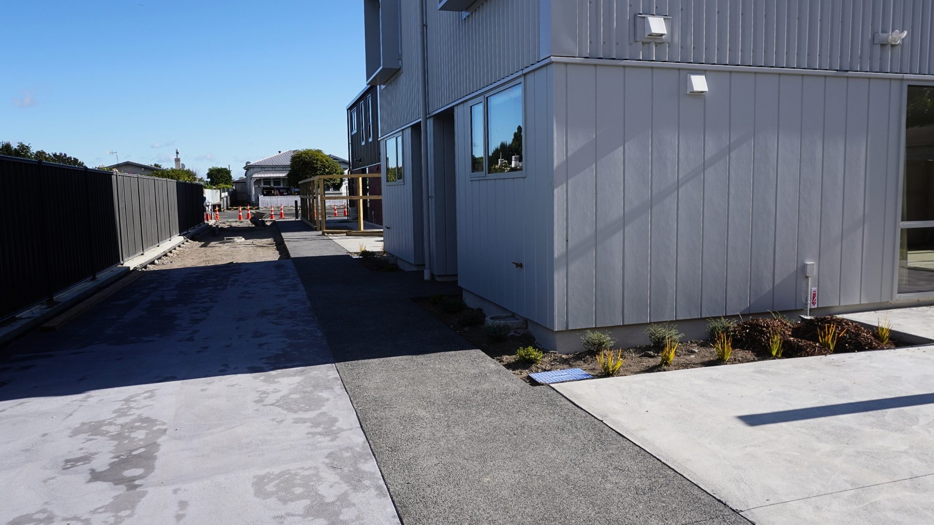 commercial gardens around building